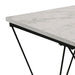 Whetstone 31.5" 3-Piece Coffee Table Set with Angular & Geometric Metal Base - Sweatfully