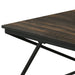 Borup Rustic 31.5" 3-Piece Coffee Table Set with Decorative Wrought Metal Side - Sweatfully