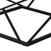 Borup Rustic 31.5" 3-Piece Coffee Table Set with Decorative Wrought Metal Side - Sweatfully