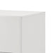 Stoholm Modern White Nightstand with 2-Drawer and Chrome Handles - Sweatfully