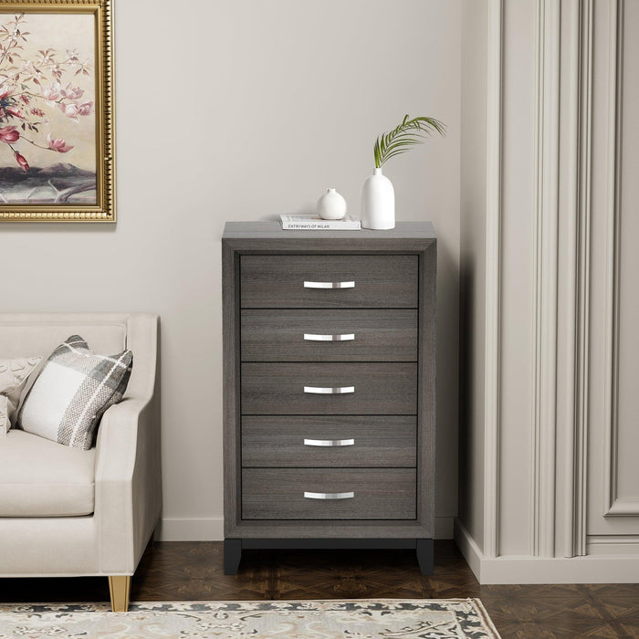 Contemporary 31" Chest with 5-Drawer for Bedroom, Livingroom - Sweatfully
