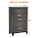 Contemporary 31" Chest with 5-Drawer for Bedroom, Livingroom - Sweatfully