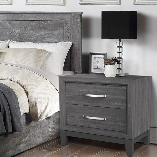 Furniture of America Lucien Modern Wood Nightstand with 2 Drawers - Sweatfully