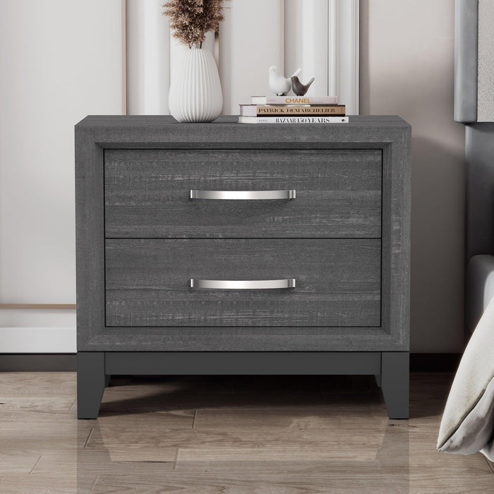 Furniture of America Lucien Modern Wood Nightstand with 2 Drawers - Sweatfully