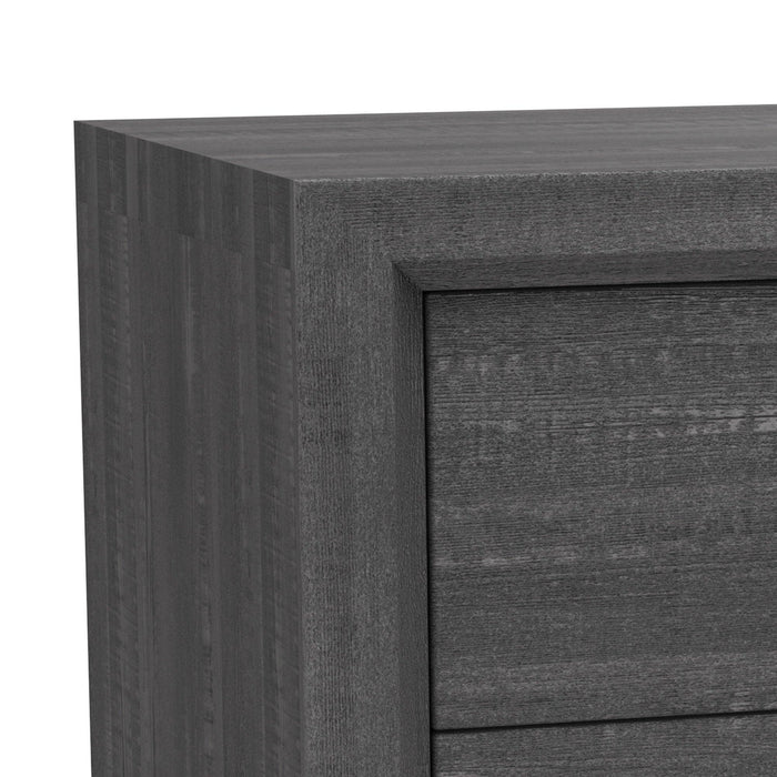 Furniture of America Lucien Modern Wood Nightstand with 2 Drawers - Sweatfully