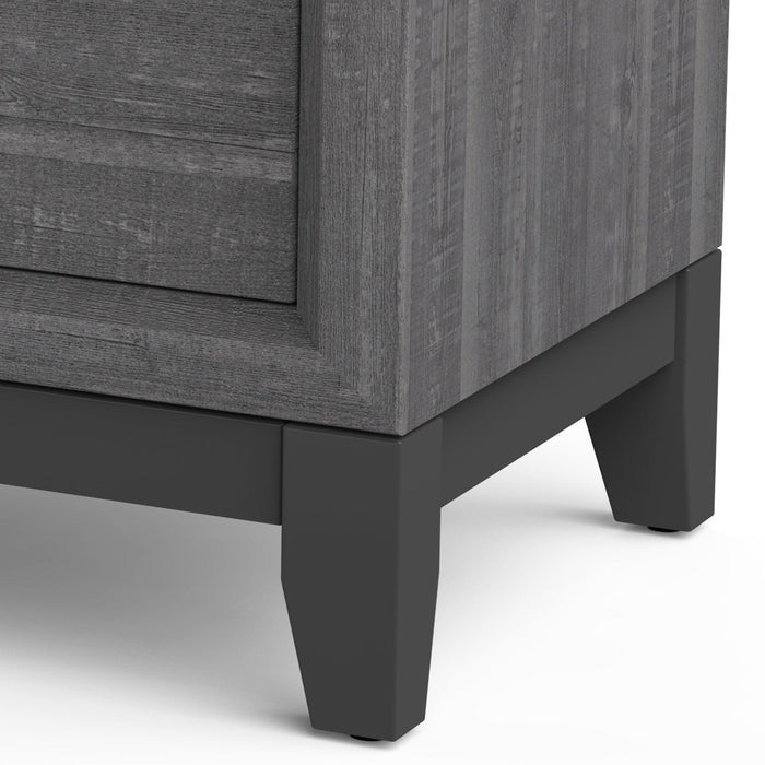 Furniture of America Lucien Modern Wood Nightstand with 2 Drawers - Sweatfully