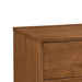 Tromso Mid-Century Modern 23" Walnut Nightstand with 2-Drawer and Round Tapered Legs - Sweatfully