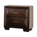 Hinwitz Transitional Solid Wood 2-Drawer Nightstand - Sweatfully