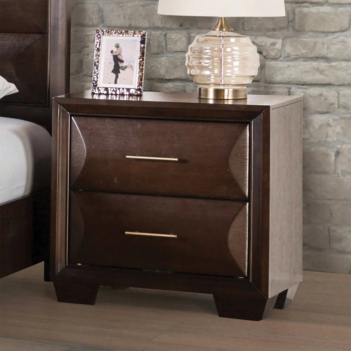 Hinwitz Transitional Solid Wood 2-Drawer Nightstand - Sweatfully