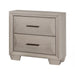 Hinwitz Transitional Solid Wood 2-Drawer Nightstand - Sweatfully