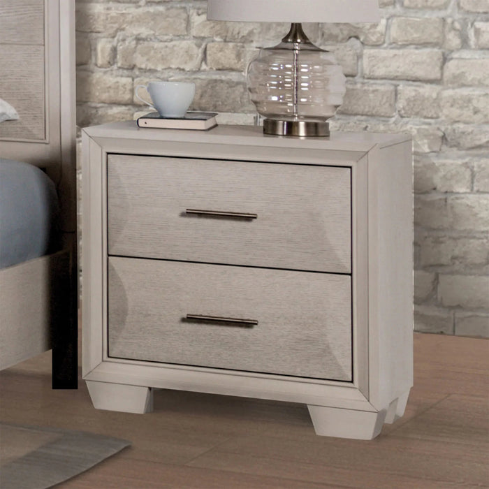Hinwitz Transitional Solid Wood 2-Drawer Nightstand - Sweatfully