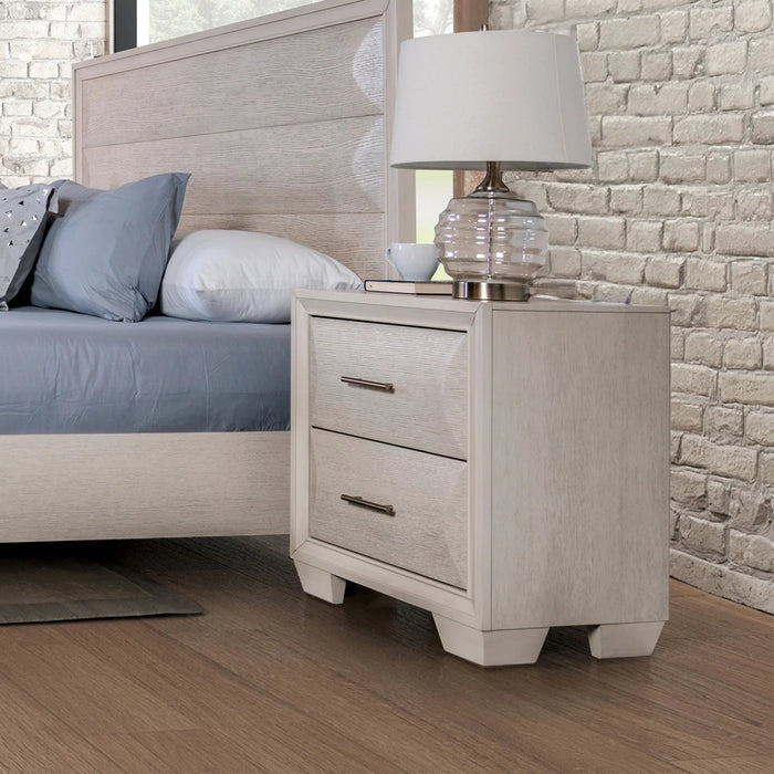 Hinwitz Transitional Solid Wood 2-Drawer Nightstand - Sweatfully