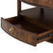 30.5" Westerham French Nightstand Power Outlet with LED Light, Dark Cherry - Sweatfully