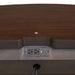 30.5" Westerham French Nightstand Power Outlet with LED Light, Dark Cherry - Sweatfully