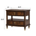 30.5" Westerham French Nightstand Power Outlet with LED Light, Dark Cherry - Sweatfully