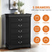 Transitional 5-Drawer 31.5 in. Wide Chest of Drawers with Bracket Feet - Sweatfully