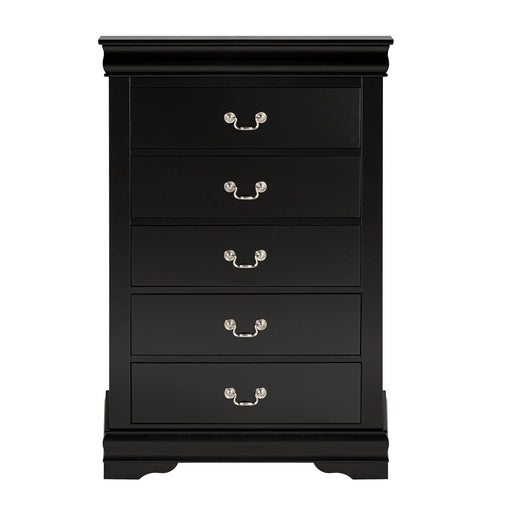 Transitional 5-Drawer 31.5 in. Wide Chest of Drawers with Bracket Feet - Sweatfully