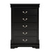 Transitional 5-Drawer 31.5 in. Wide Chest of Drawers with Bracket Feet - Sweatfully
