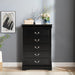 Transitional 5-Drawer 31.5 in. Wide Chest of Drawers with Bracket Feet - Sweatfully