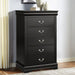 Transitional 5-Drawer 31.5 in. Wide Chest of Drawers with Bracket Feet - Sweatfully