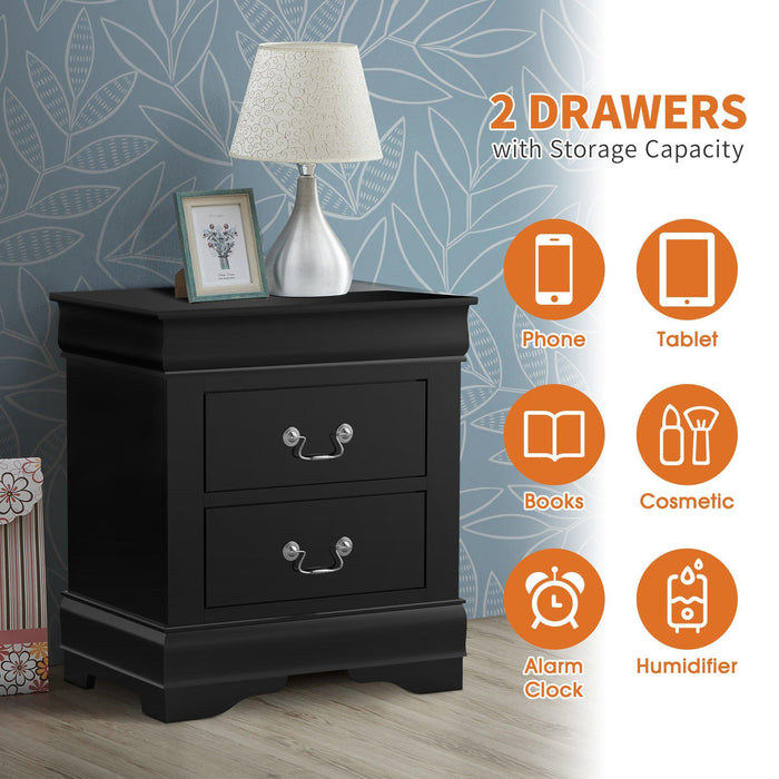 Furniture of America Night Stand Louis Philippe - Sweatfully