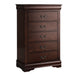 Transitional 5-Drawer 31.5 in. Wide Chest of Drawers with Bracket Feet - Sweatfully