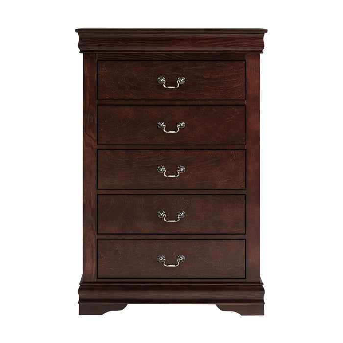 Transitional 5-Drawer 31.5 in. Wide Chest of Drawers with Bracket Feet - Sweatfully