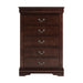 Transitional 5-Drawer 31.5 in. Wide Chest of Drawers with Bracket Feet - Sweatfully