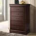Transitional 5-Drawer 31.5 in. Wide Chest of Drawers with Bracket Feet - Sweatfully