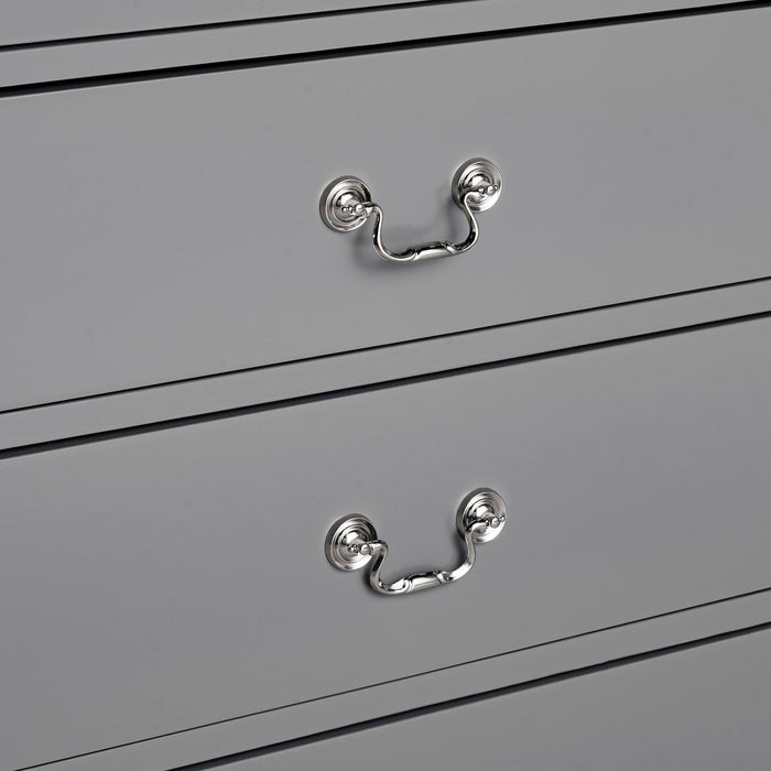 Transitional 5-Drawer 31.5 in. Wide Chest of Drawers with Bracket Feet - Sweatfully