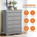 Transitional 5-Drawer 31.5 in. Wide Chest of Drawers with Bracket Feet - Sweatfully