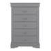 Transitional 5-Drawer 31.5 in. Wide Chest of Drawers with Bracket Feet - Sweatfully