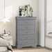Transitional 5-Drawer 31.5 in. Wide Chest of Drawers with Bracket Feet - Sweatfully