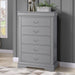 Transitional 5-Drawer 31.5 in. Wide Chest of Drawers with Bracket Feet - Sweatfully