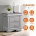 Furniture of America Night Stand Louis Philippe - Sweatfully