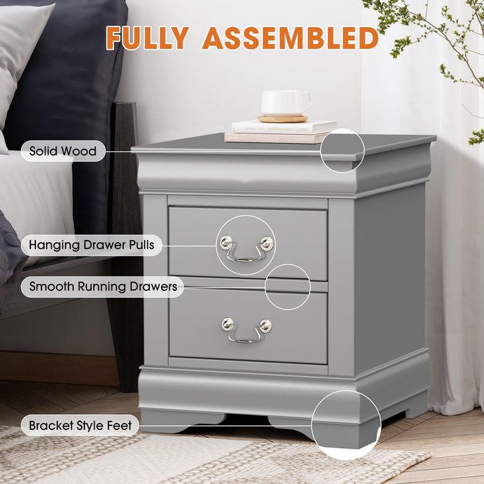 Furniture of America Night Stand Louis Philippe - Sweatfully