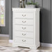 Transitional 5-Drawer 31.5 in. Wide Chest of Drawers with Bracket Feet - Sweatfully
