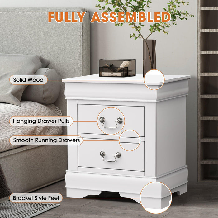 Furniture of America Night Stand Louis Philippe - Sweatfully