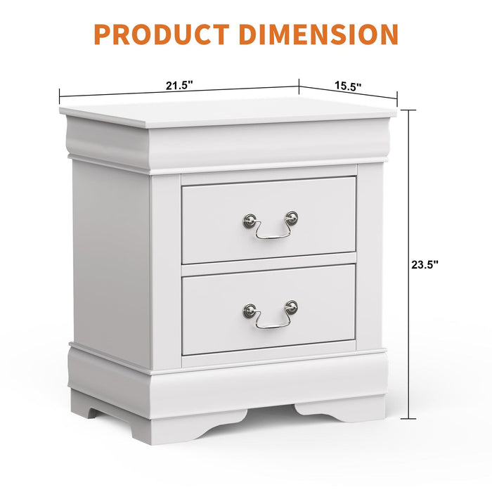 Furniture of America Night Stand Louis Philippe - Sweatfully