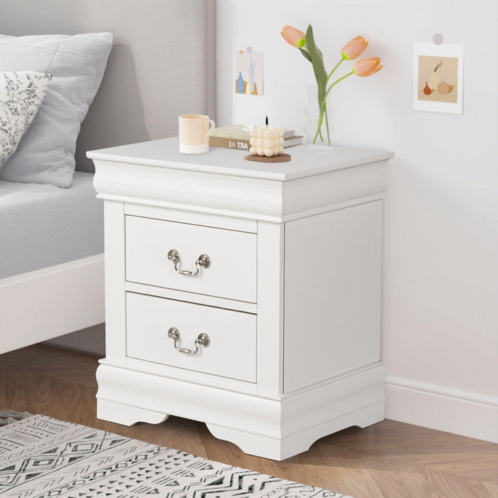Furniture of America Night Stand Louis Philippe - Sweatfully