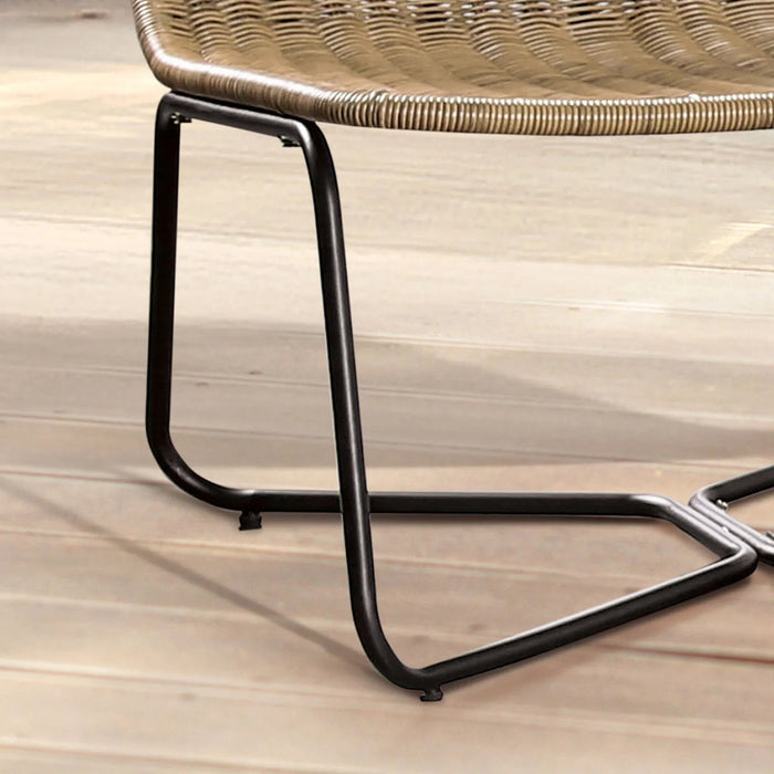 Sarabi 3-Piece Natural Wicker Outdoor Conversation Set - Sweatfully