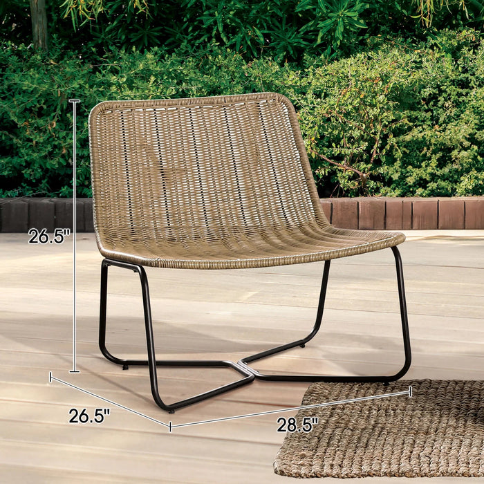 Sarabi 3-Piece Natural Wicker Outdoor Conversation Set - Sweatfully