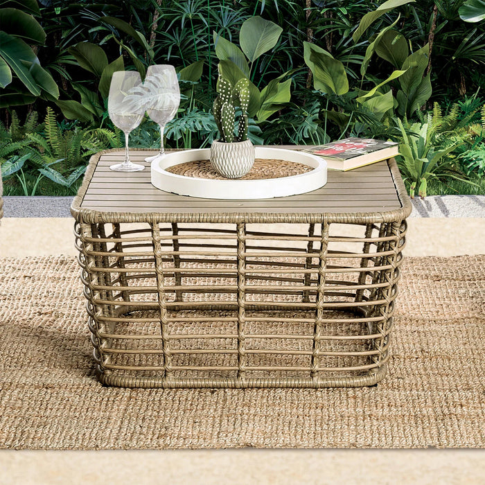 Johari Contemporary 3-Piece Outdoor Rattan Conversation Set - Sweatfully