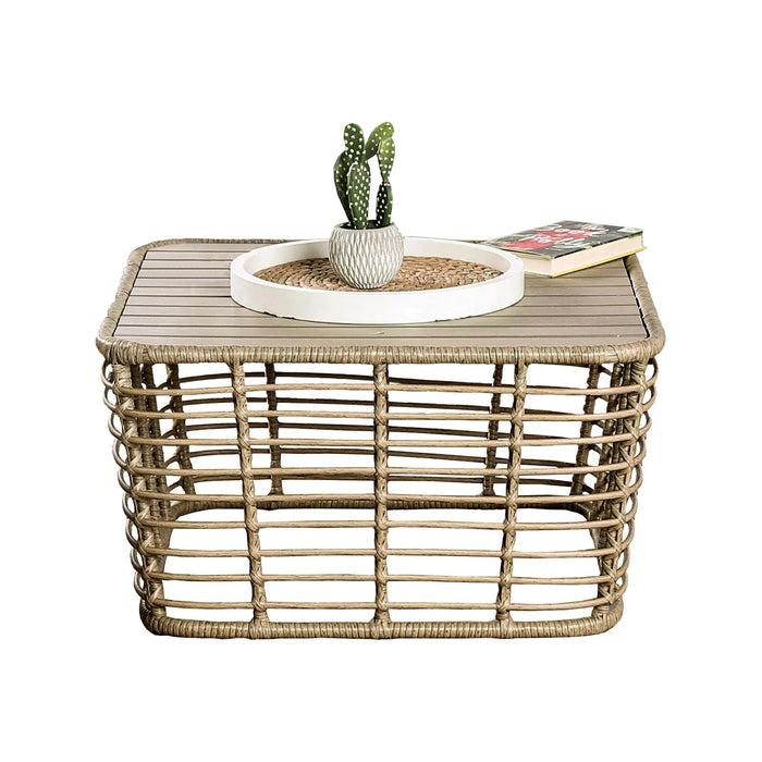 Johari Contemporary 3-Piece Outdoor Rattan Conversation Set - Sweatfully