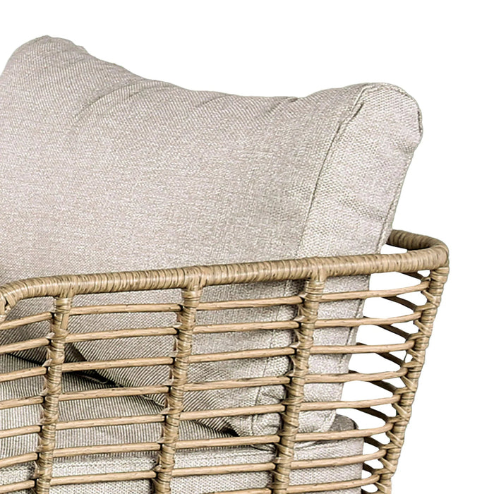 Johari Contemporary 3-Piece Outdoor Rattan Conversation Set - Sweatfully