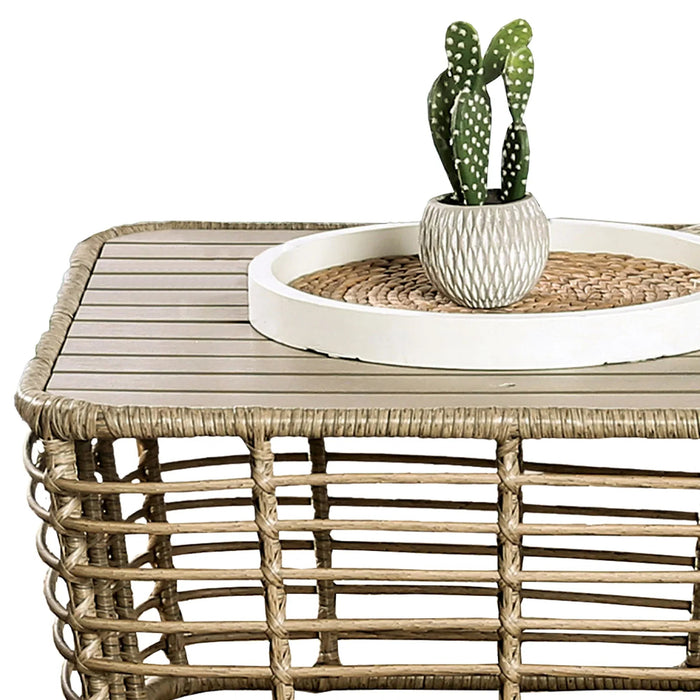 Johari Contemporary 3-Piece Outdoor Rattan Conversation Set - Sweatfully
