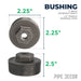 2 1/2 in. x 1/4 in. Black Bushing - Sweatfully