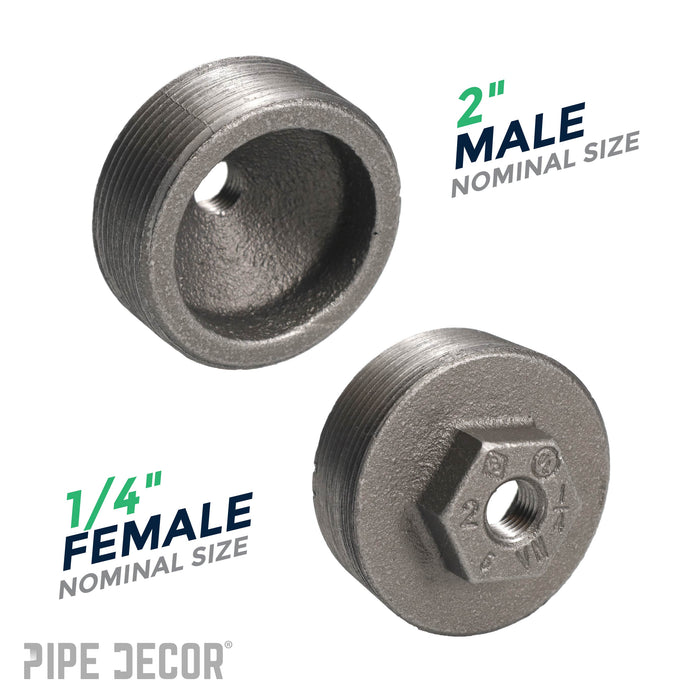 2 1/2 in. x 1/4 in. Black Bushing - Sweatfully