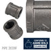 3/4 in. Black Right Left Coupling - Sweatfully