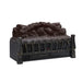 Black Electric Fireplace One Heat Settings with Flame and Remote Control - Sweatfully